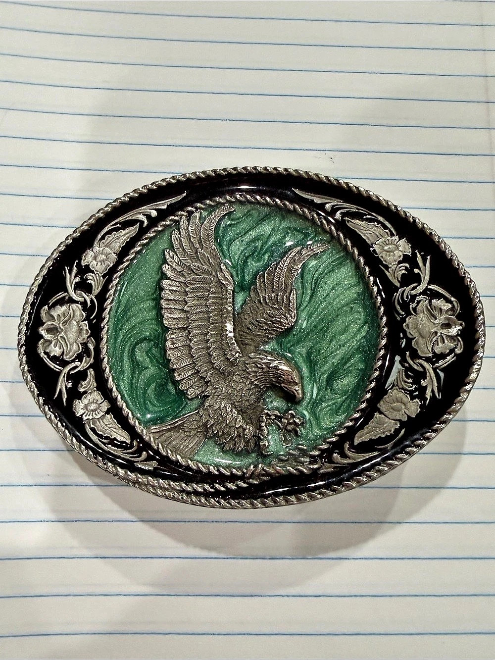 Vintage Siskiyou 1991 Eagle Western Belt Buckle